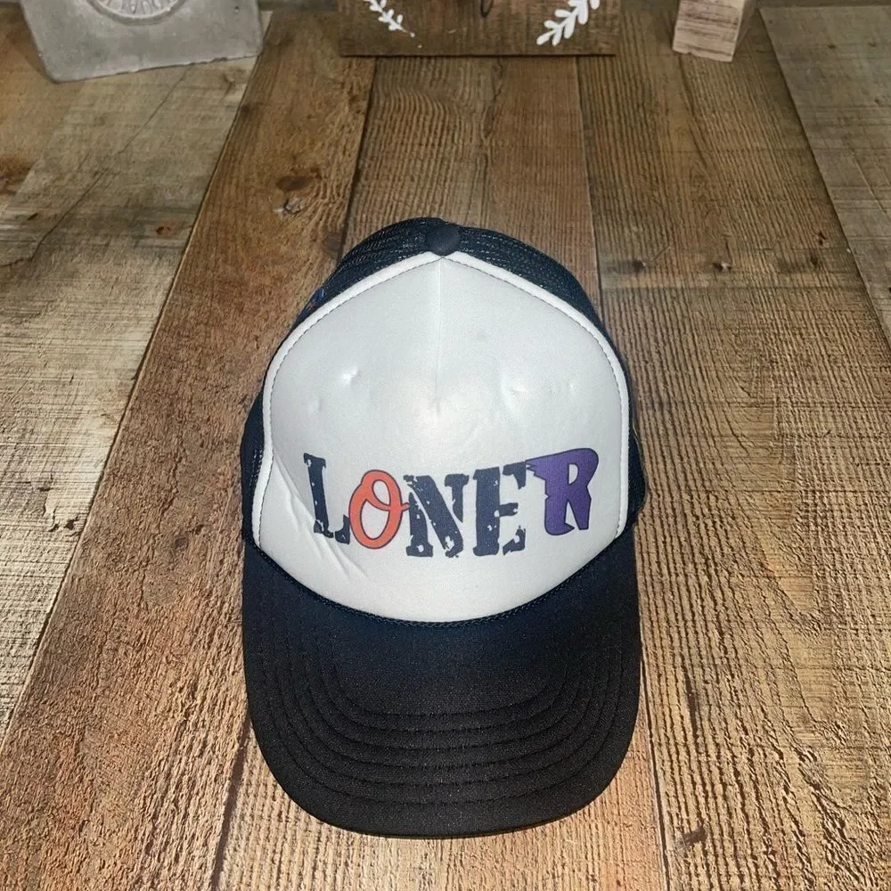 💜 Loner trucker hat snapback with patches